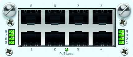 [SGIZT2HEUK] PoE -FleXi-Port-Modul, 8-Port GbE Kupfer (nur für SG/XG 210 Rev. 3 und SG/XG 230, 3xx und 4xx Rev. 2)